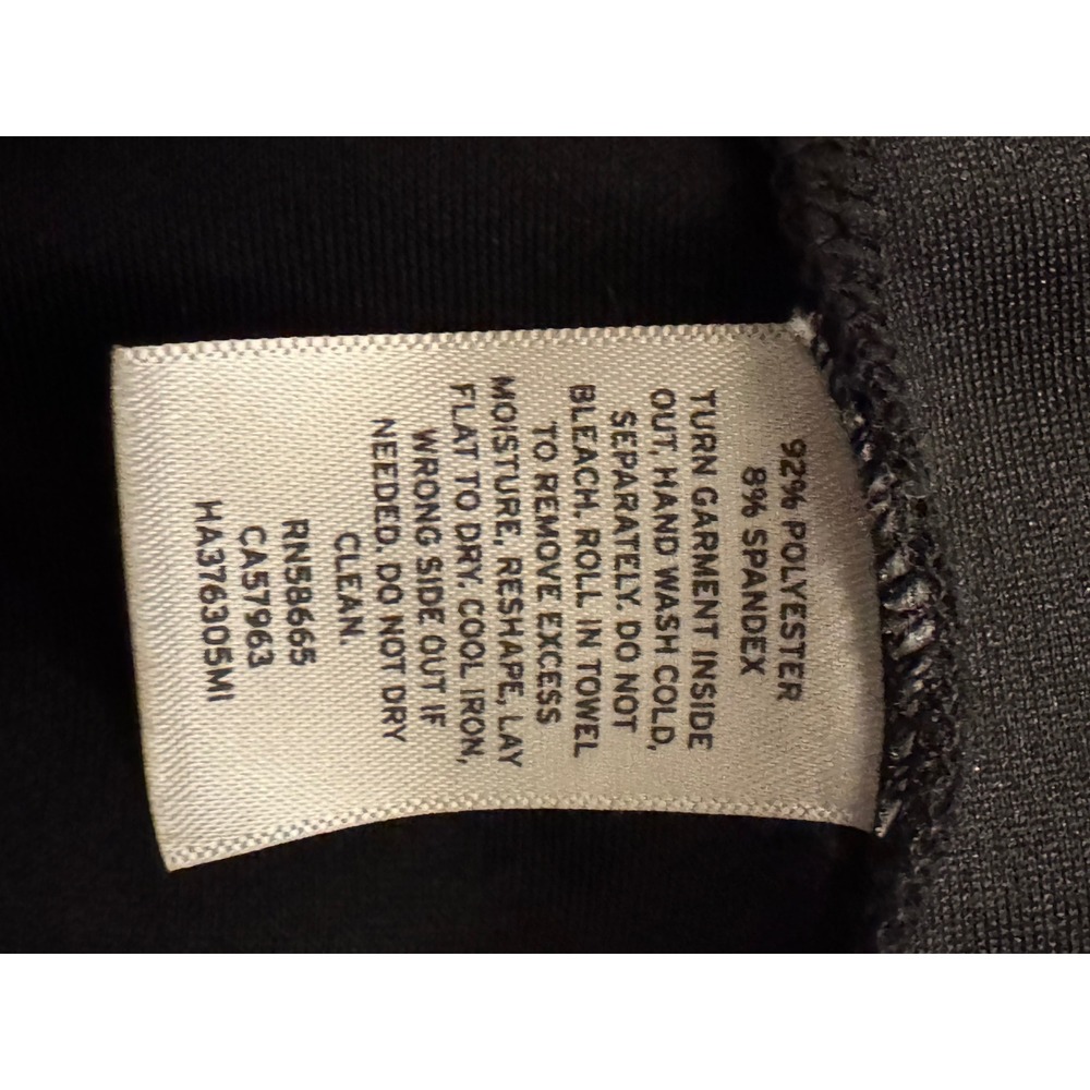 Halogen Women Black Bell Sleeve Ruffle Detail‎ Top Size M - Picture 6 of 8